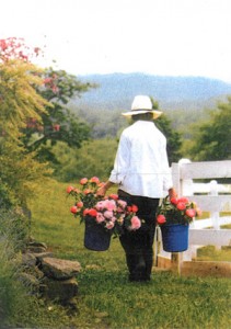 Lady with Flowers