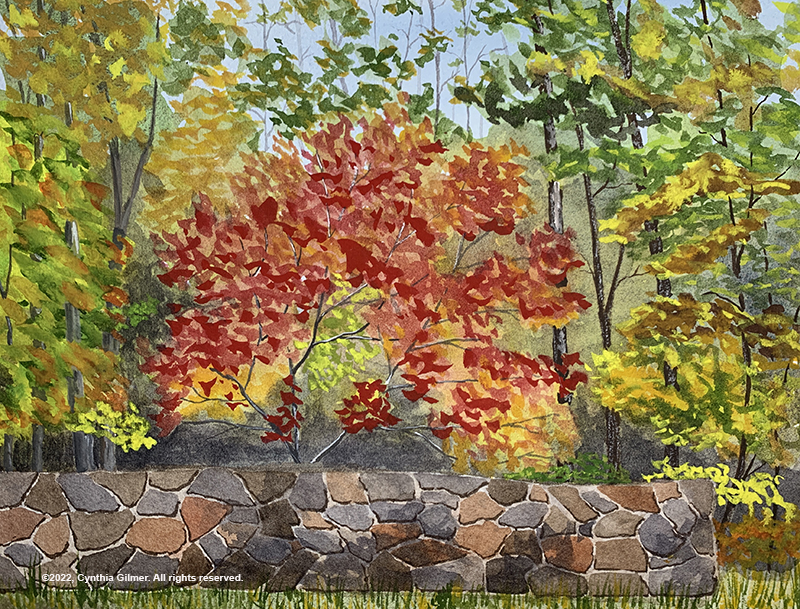Fall-on-Fawn-Ridge-Gouache